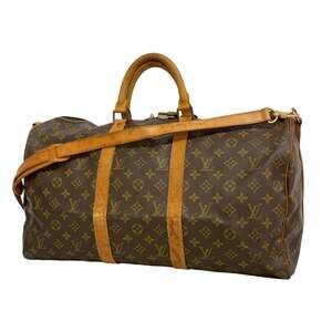 LOUIS VUITTON Authentic Brown Monogram Boston Bag
